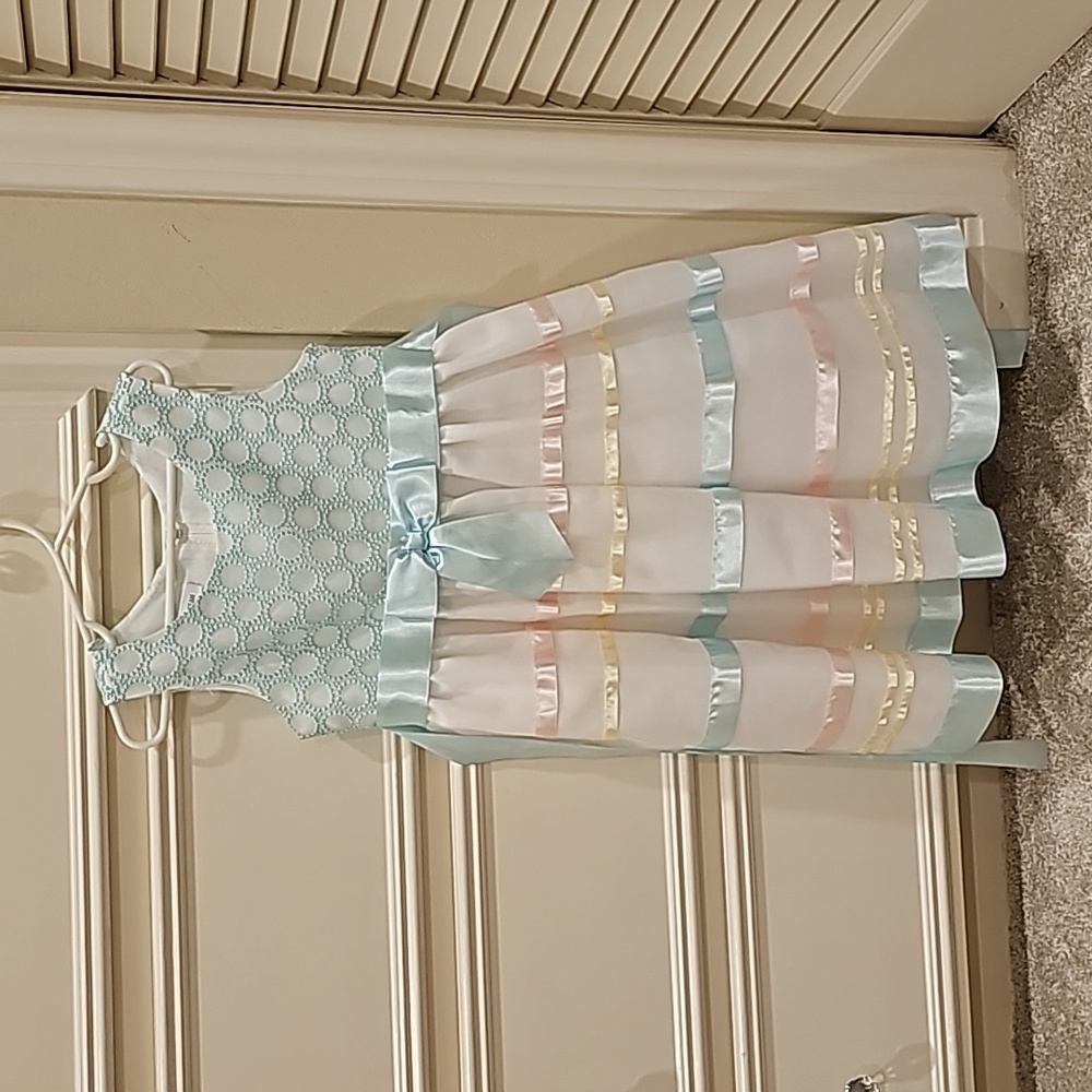 Girls Bonnie Jean pastel formal dress